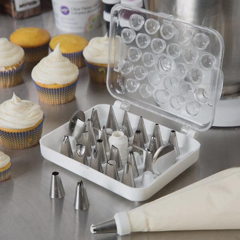 29-Piece Stainless Steel Piping Tip Decorating Set
