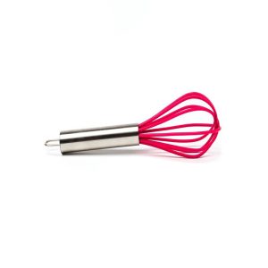 8.5" Silicone Whisk, Raspberry