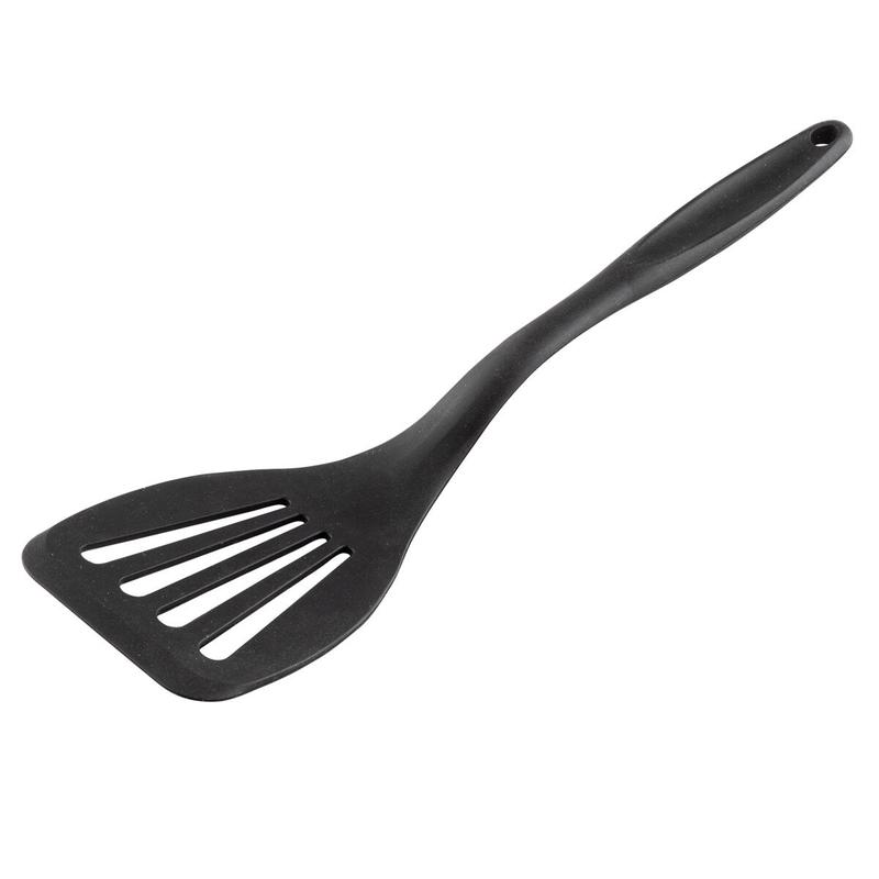 Black Silicone Slotted Spatula