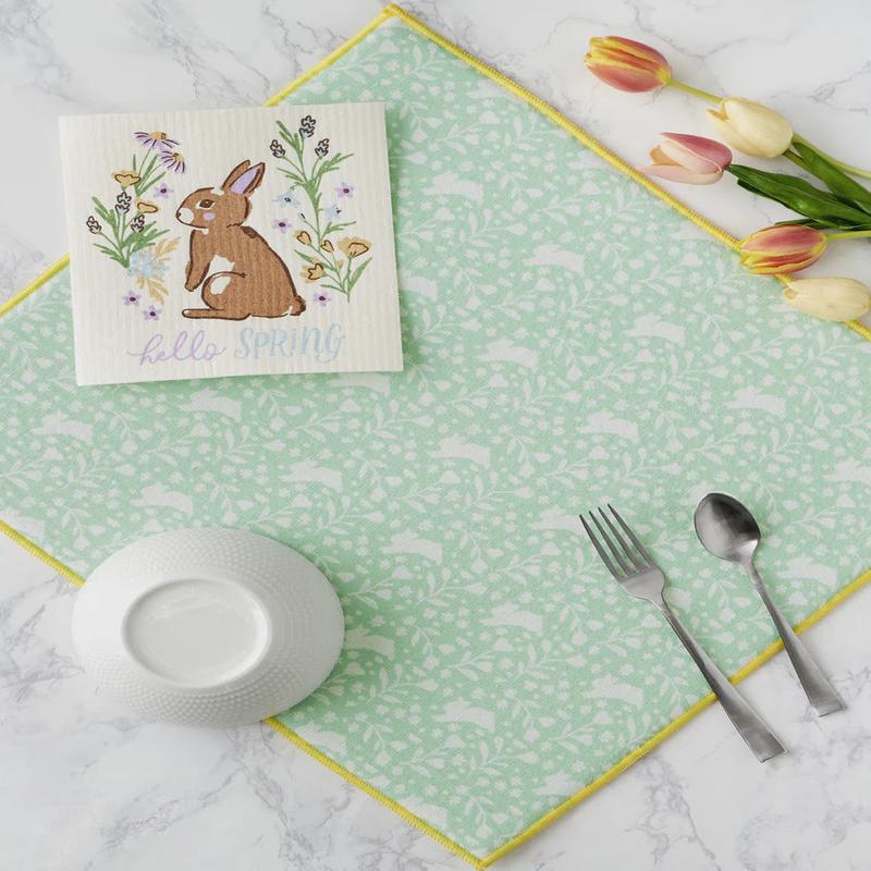 Bunny Hop Dish Drying Mat