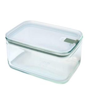 EASYCLIP Rectangle Glass Container, 2250ml/76oz