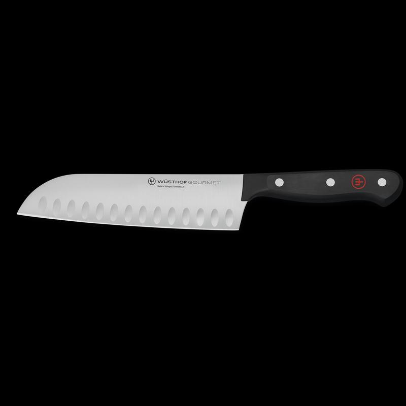 Gourmet Hollow Edge Santoku Knife, 7"