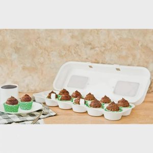 White Cupcake Carton Carrier