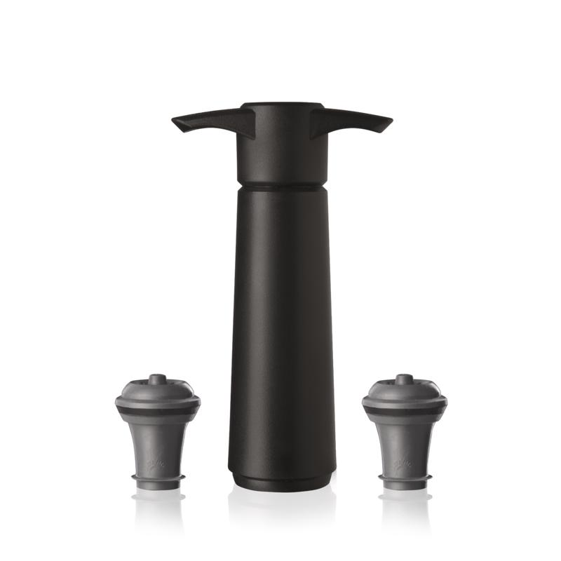 Wine Saver Black | 2 Stoppers