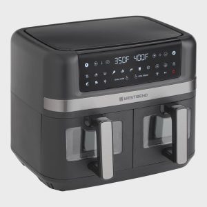 10 Qt. Double UP Air Fryer with 15 Presets and Easy-View Windows