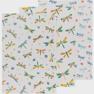Dragonfly Baker Floursack Dishtowels, Set of 3