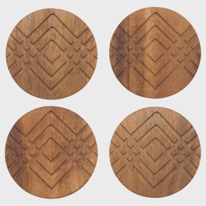 Facet Geo Coasters, Set of 4