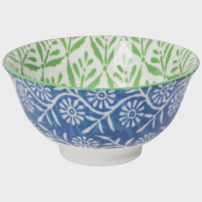 Green Leaf Stamped Bowl, 3.5 Inch