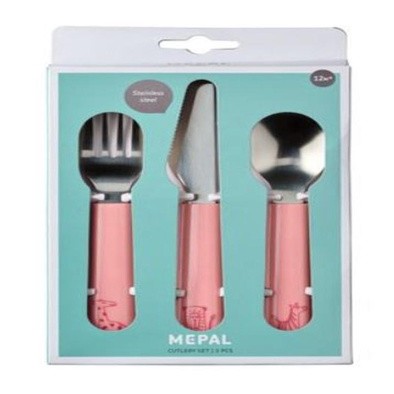MIO Childrens Cutlery Set, Deep Pink