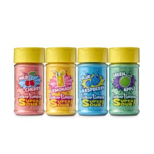 Pucker Powder Super Sour Topping, 4 Flavors