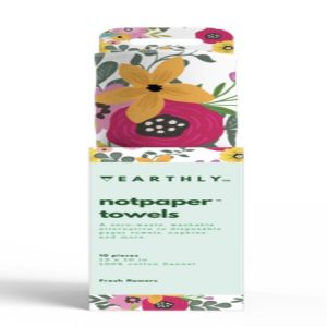 Reusable Paper Towel, Fresh Flowers (Pack of 10)