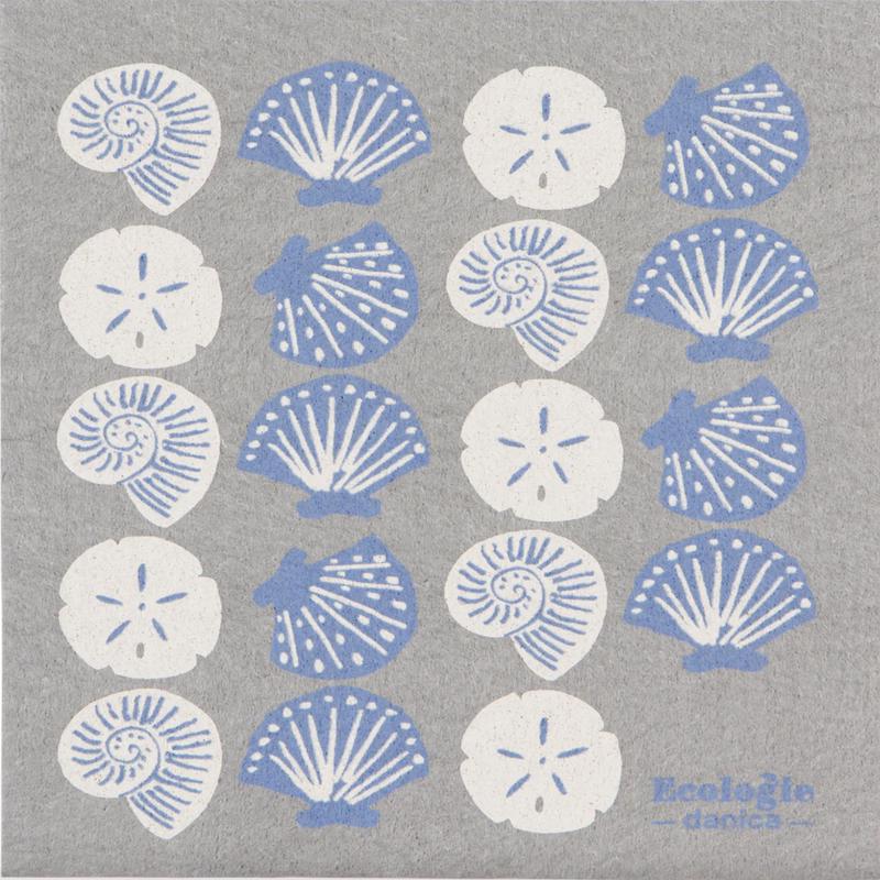 Seaside Shells Swedish Dishcloth