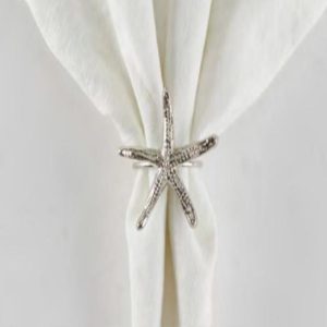 Silver Starfish Napkin Ring