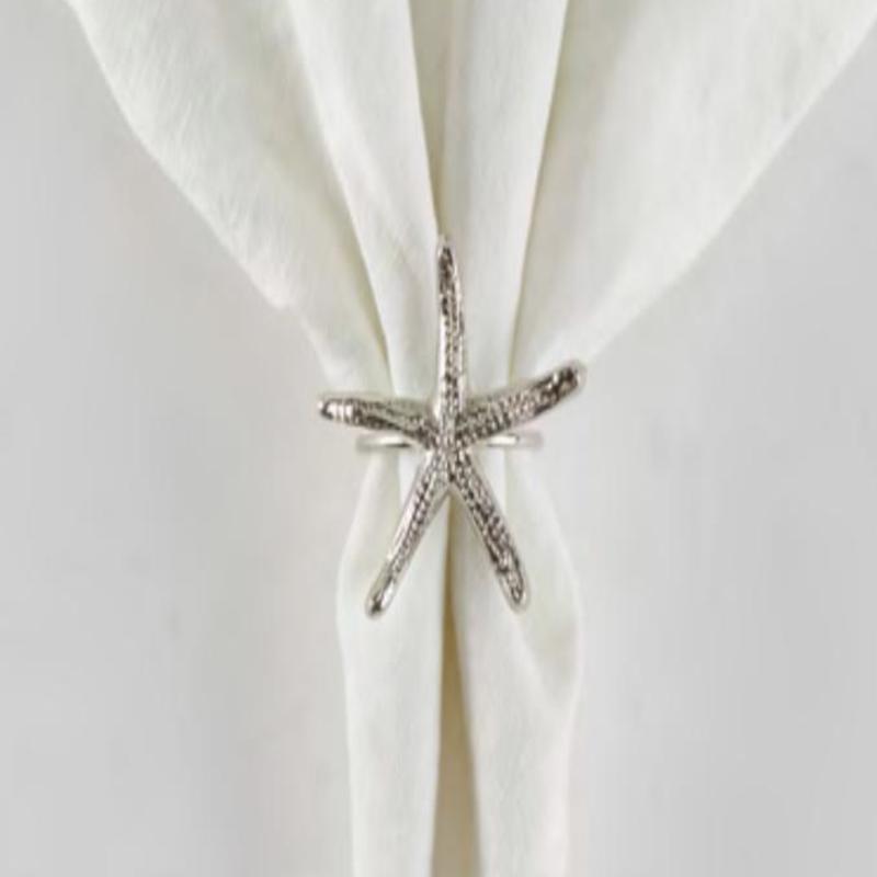 Silver Starfish Napkin Ring