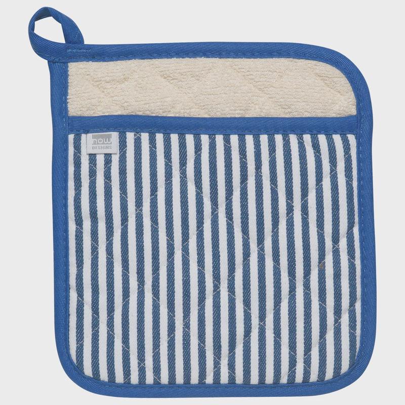 Superior Blue Narrow Stripe Potholder