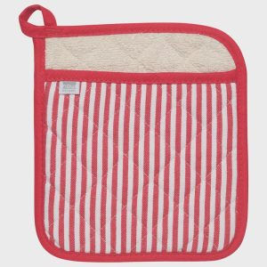 Superior Red Narrow Stripe Potholder