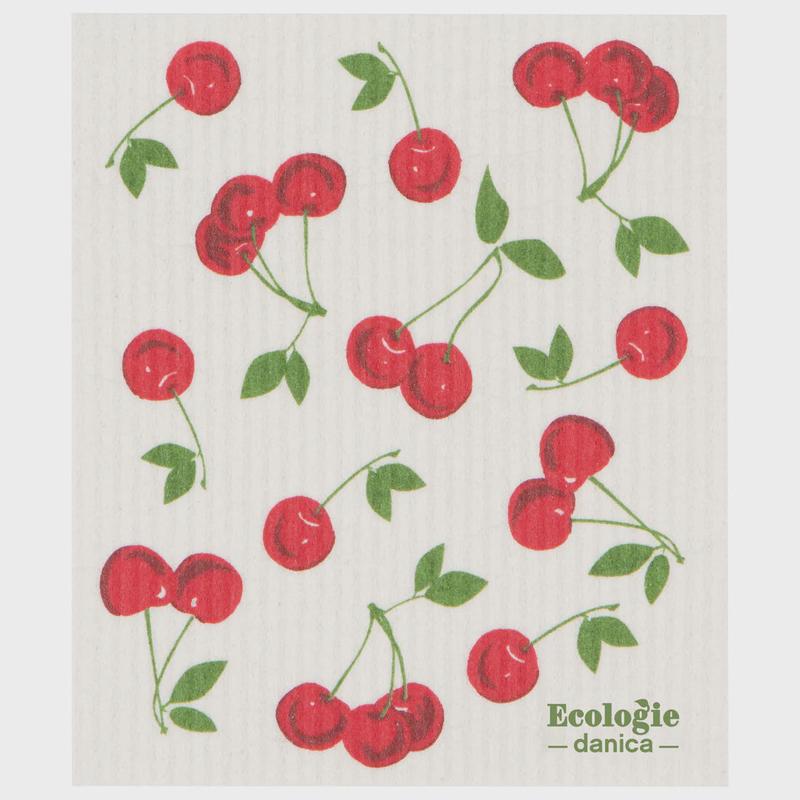 Swedish Dishcloth, Cherries
