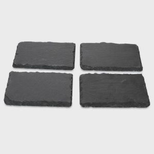 Tapas Boards Slate, set of 4 , 6.3 inch