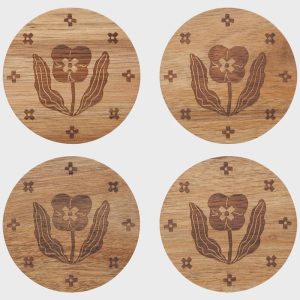 Teppi Engraved Coasters, Set of 4