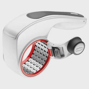 All Cheese Acid Etched Rotary Grater with Fine and Coarse Drums