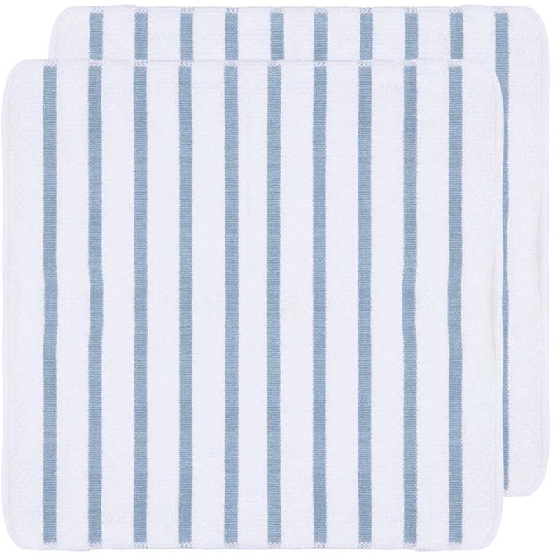Basketweave Slate Blue Dishcloths | Set of 2