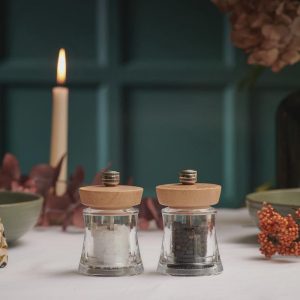 Holborn Natural Beech Salt & Pepper Mills