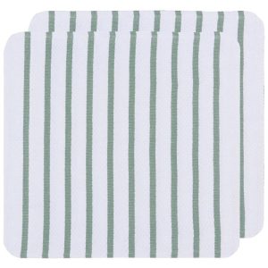 Basketweave Dishcloths, Elm Green | Set of 2