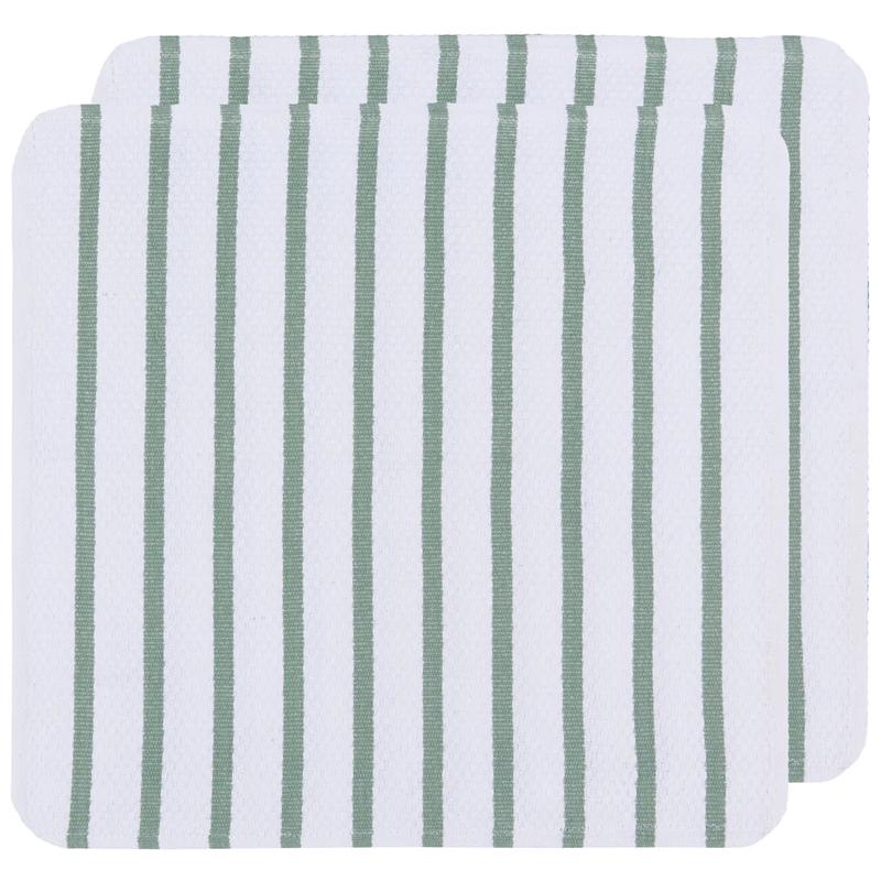 Basketweave Dishcloths, Elm Green | Set of 2