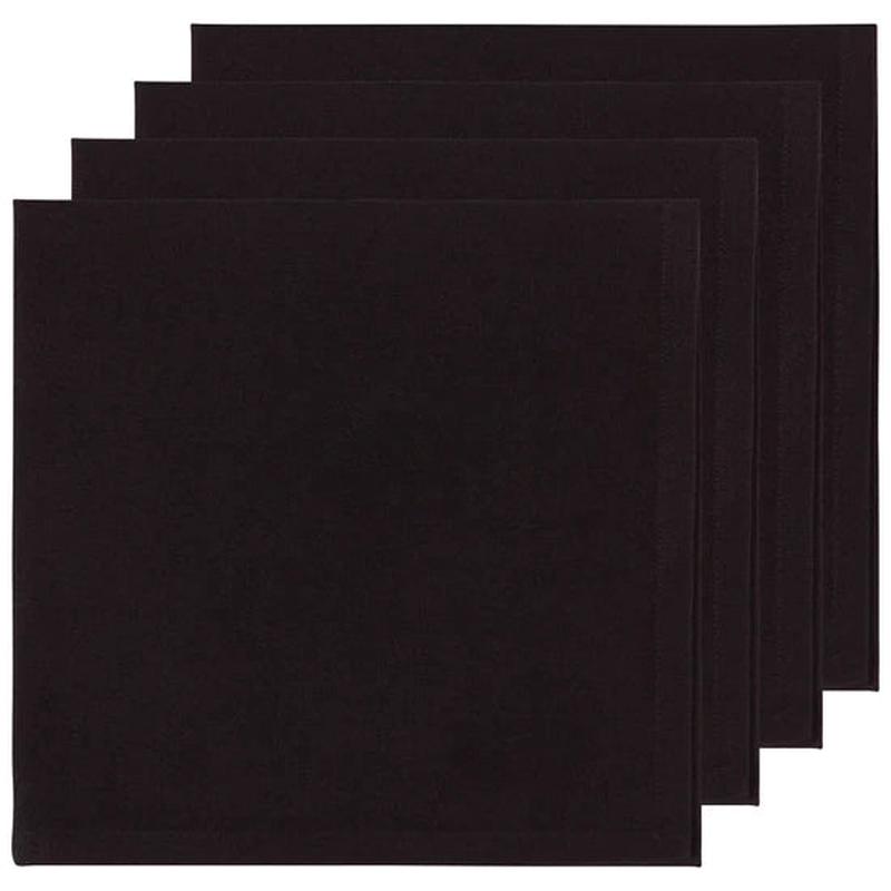 Napkins, Set of 4 | Spectrum Black