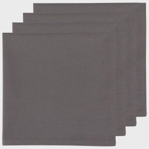 Spectrum Napkins Charcoal Set of 4