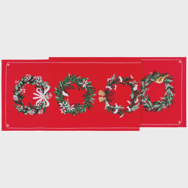 Wreaths Printed Runner