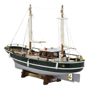 Ebros 13.5"H Yate Del Cantabrico Cantabrian Yacht Boat Model with Base Stand