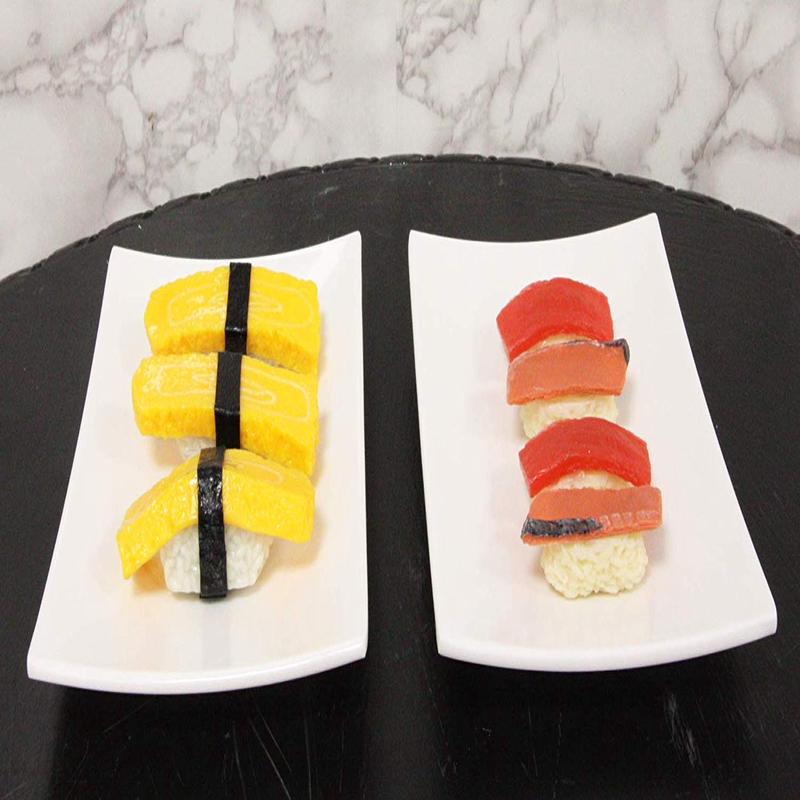 Ebros 15" L White Melamine Rectangular Serving Plate Dining Platter (SET OF 2)