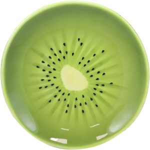 Ebros 8.25" Wide Kiwi Fruit Shaped Serving Plate or Dining Dish Platter 1 PC