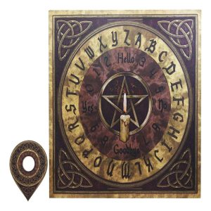 Ebros Celtic Pentagram Illustrated Ouija Talking Spirit Board Game with Planchette 15" by 15" Witchcraft Dark Arts by Lisa Parker Gaming Fun Novelty Gift 6th Sense Supernatural Arts
