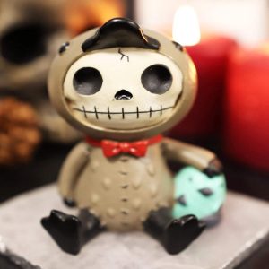 Ebros Larger Furry Bones Platypus Bill Holding Egg Figurine 4" Tall Skeleton