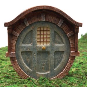 Ebros Miniature Fairy Garden Gnome Hobbit Dwarf Dome Vault Brick House Door 4"H