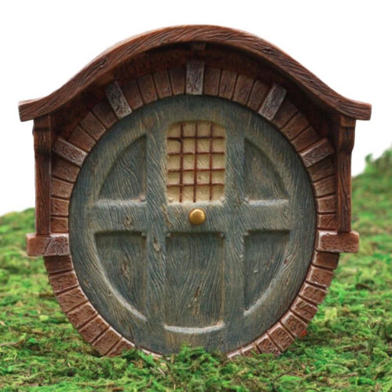 Ebros Miniature Fairy Garden Gnome Hobbit Dwarf Dome Vault Brick House Door 4"H