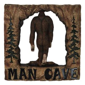 Rustic Forest Sasquatch Big Foot By Pine Trees Entering Man Cave Wall Decor