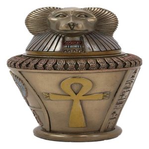 Ebros Ancient Egyptian Gods and Deities Hapi Canopic Jar Urn Statue 5.75" H