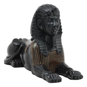 Ebros Ancient Egyptian Pyramid Tomb Guardian Sphinx Statue 9.25"L Figurine