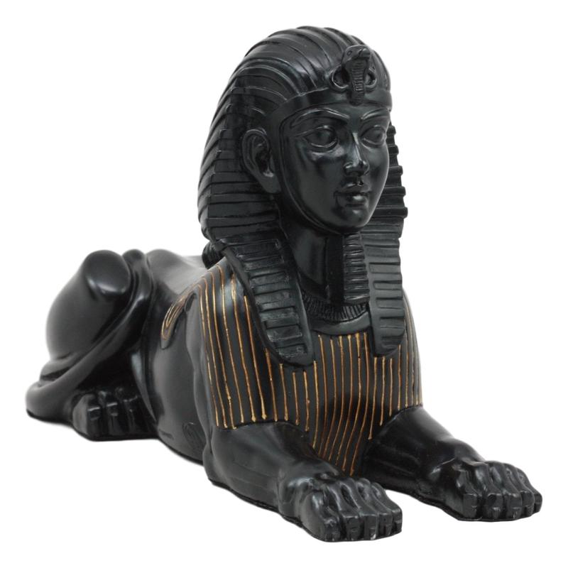 Ebros Ancient Egyptian Pyramid Tomb Guardian Sphinx Statue 9.25"L Figurine