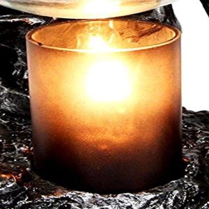 Ebros Black Glass Cylinder Replacement For Oil Warmer Heating Bulbs