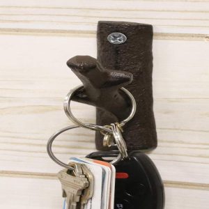 Ebros Cast Iron Rustic Western Country Tree Branch Twig Wall Hanger Hook Decor Accent Hangers for Coats Hats Leashes Backpacks Keys Decorative Organizer On Mudroom Main Entrance Walls (4)