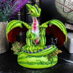 Colorful Garden Tropical Watermelon Green Thumb Dragon Statue Stanley Morrison
