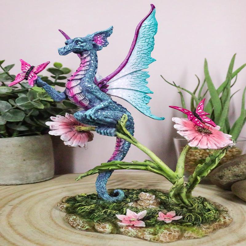 Ebros Butterfly Daydream Meadow Fairy Dragon Butterflies Figurine by Amy Brown