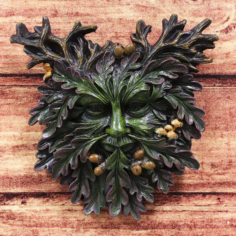 Ebros Celtic Autumn Euphoria Celtic Greenman Hanging Wall Decor Plaque 6" High