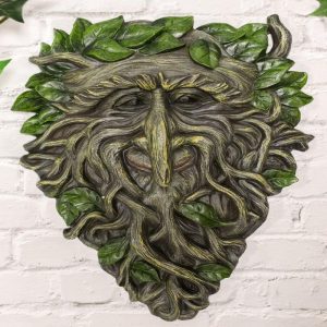 Ebros Celtic Somerset Summer Vines Greenman Hanging Wall Decor Plaque 10.5" High