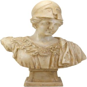 Ebros Classical Ancient Greek Goddess Athena of Velletri Pallas Bust Statue 20"H