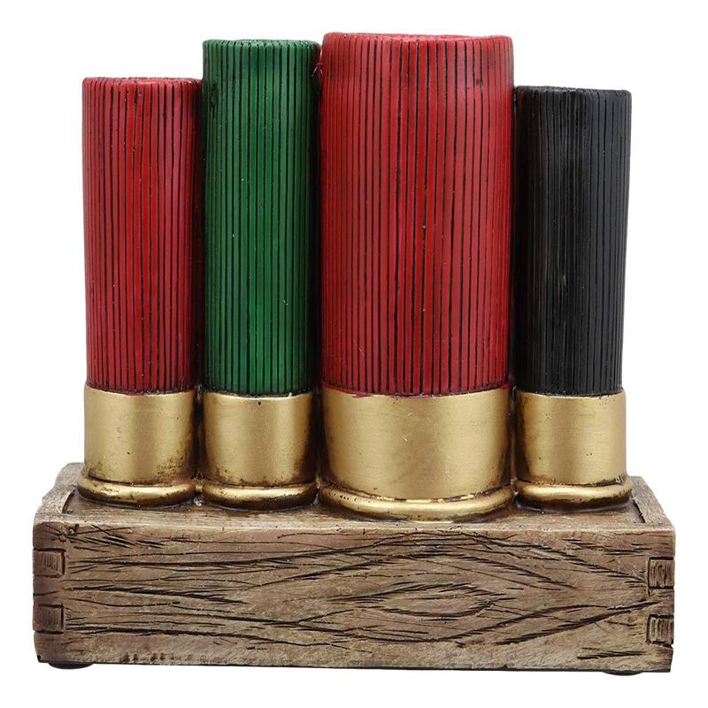 Ebros Colorful Western 12 Gauge Shotgun Shells Replica Vanity Bathroom Counter Top Toothbrush Toothpaste Shaver Holder Stationery Pen Organizer Country Rustic Home Cabin Lodge Hunter Decor Figurine